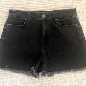 Loft black denim shorts Sz 4